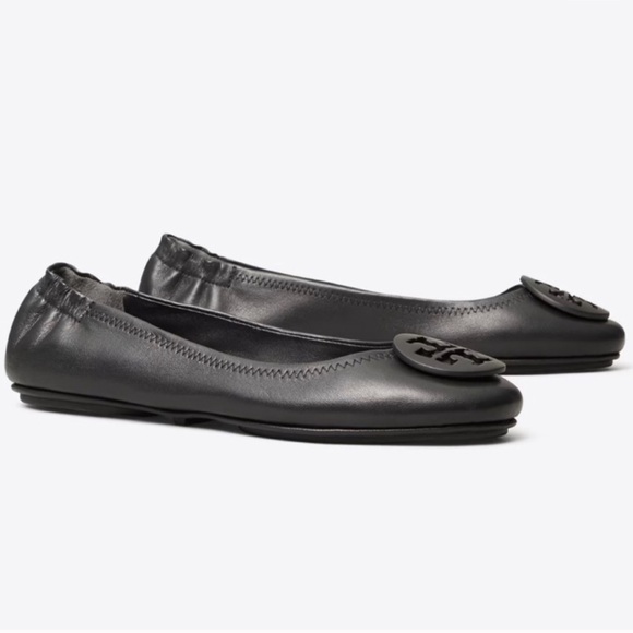 Tory Burch Minnie Travel Ballet Flats in Black | 7.5 - Picture 1 of 11